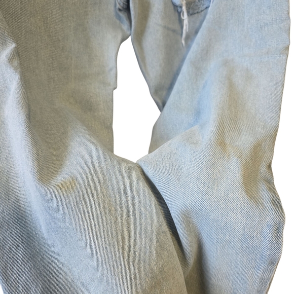 REFUGEE DENIM Women's Ripped Boyfriend Jeans - Light Blue - Picture 2 of 4